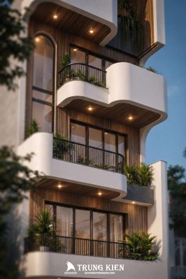 Mẫu Nhà Phố Hiện Đại 1 Trệt 3 Lầu Sân Thượng
