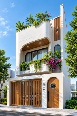 mẫu nhà phố 3 tầng đẹp