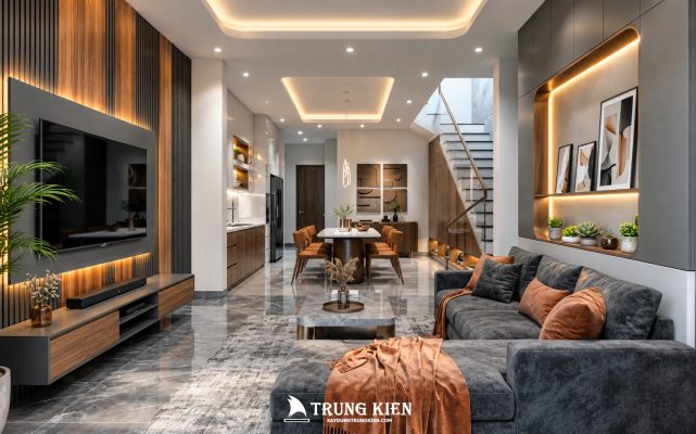 Nội thất phòng khách hiện đại