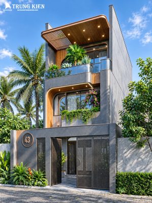 mẫu thiết kế nhà phố 3 tầng
