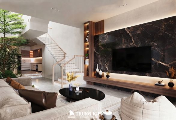 thiết kế nội thất nhà phố hiện đại